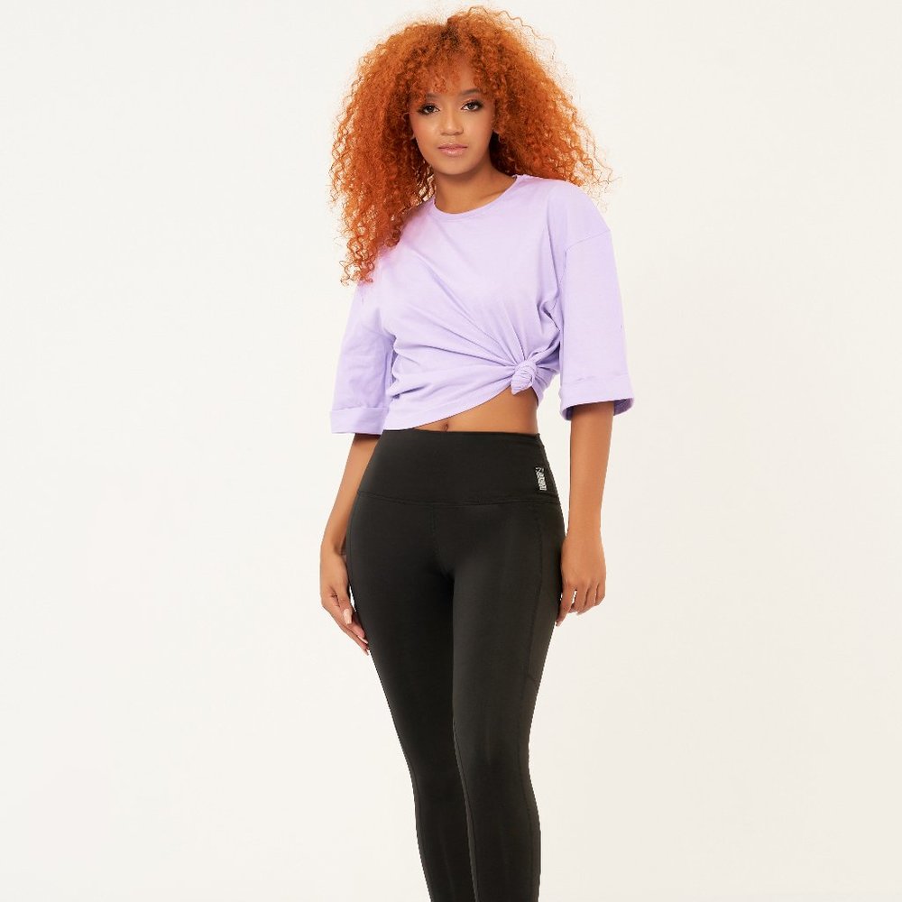 STITCH-ISH & CO. High Waist Leggings with Yoke Figure